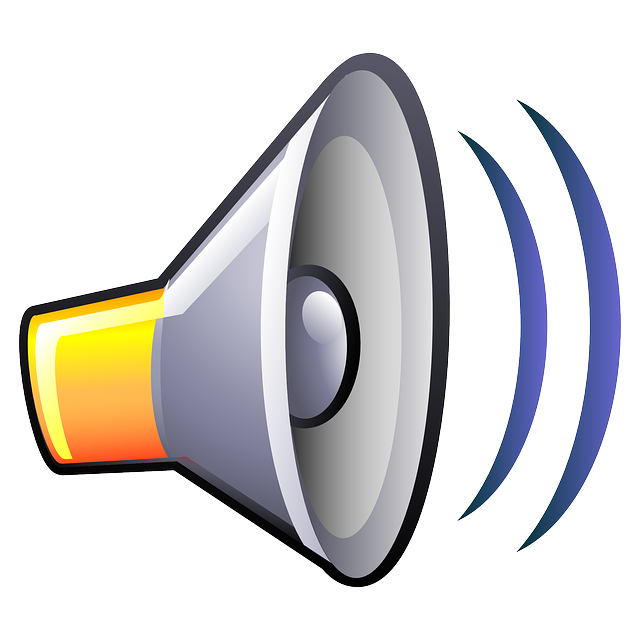 loudspeaker, cartoon, isolated