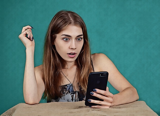 girl, surprise, cell